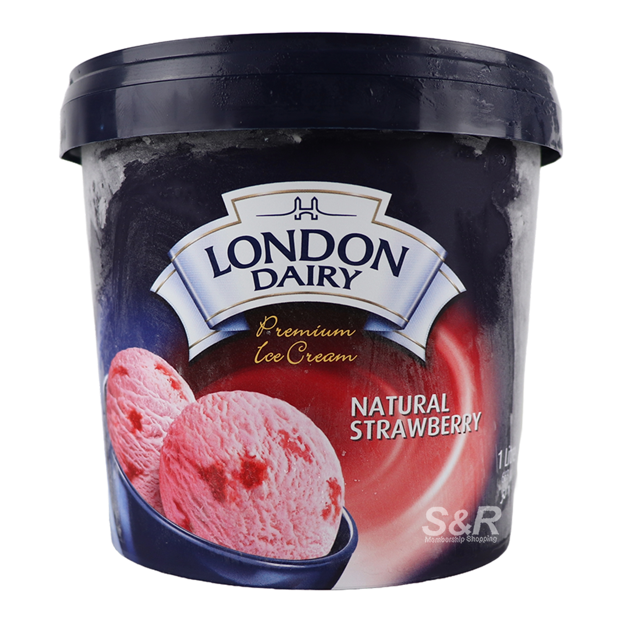 London Dairy Premium Ice Cream Natural Strawberry 1L